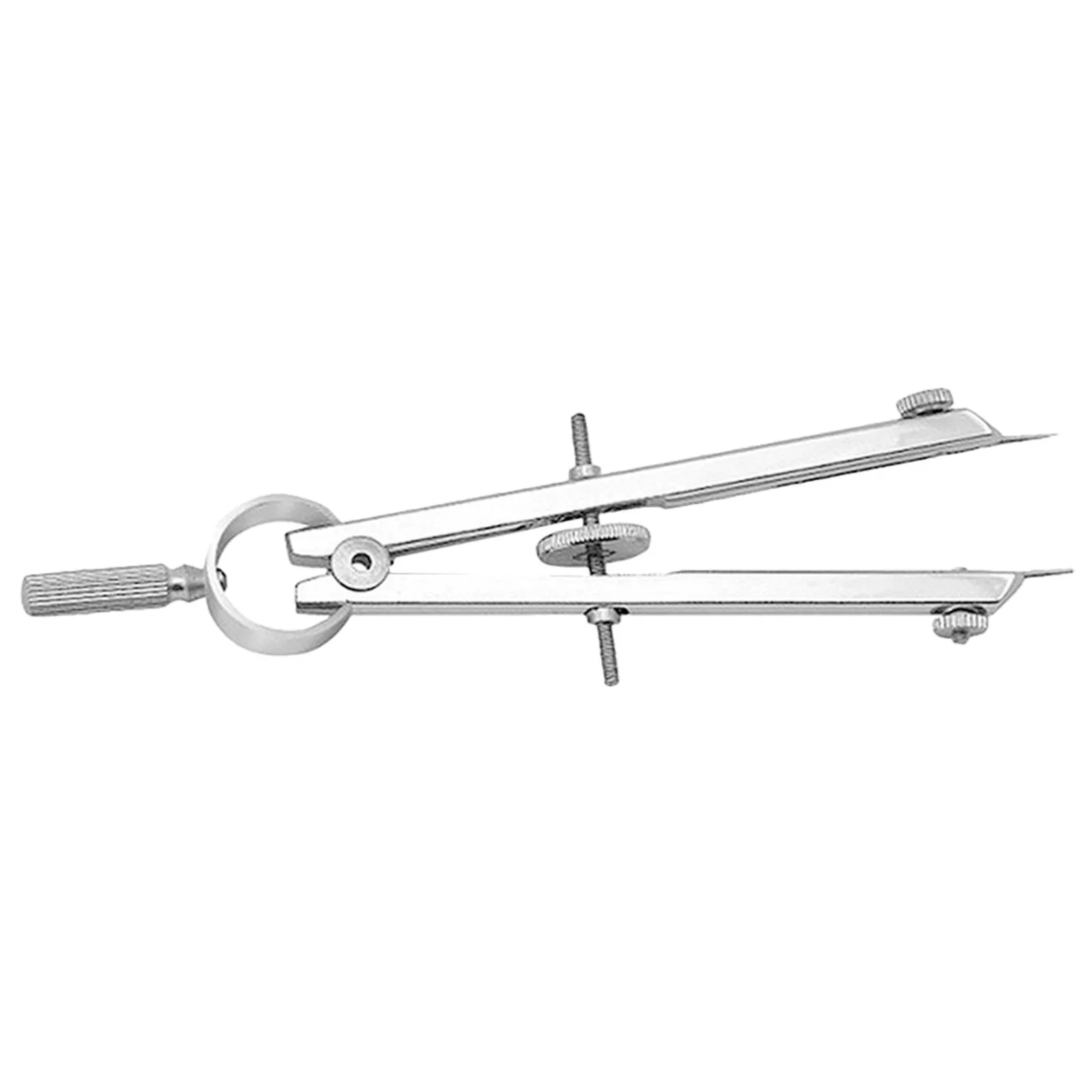 Daily Use Metal Spring Compass Portable Compact Drawing Tool for Designers Students Art Drafting Work Accessory