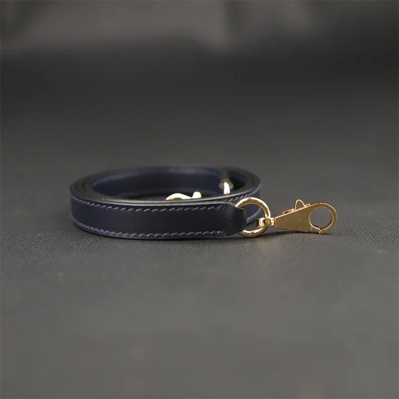 

15mm Navy blue box leather kelly bag shoulder strap,Navy blue box leather bag strap for kelly handbag,Bag Accessories for herbag