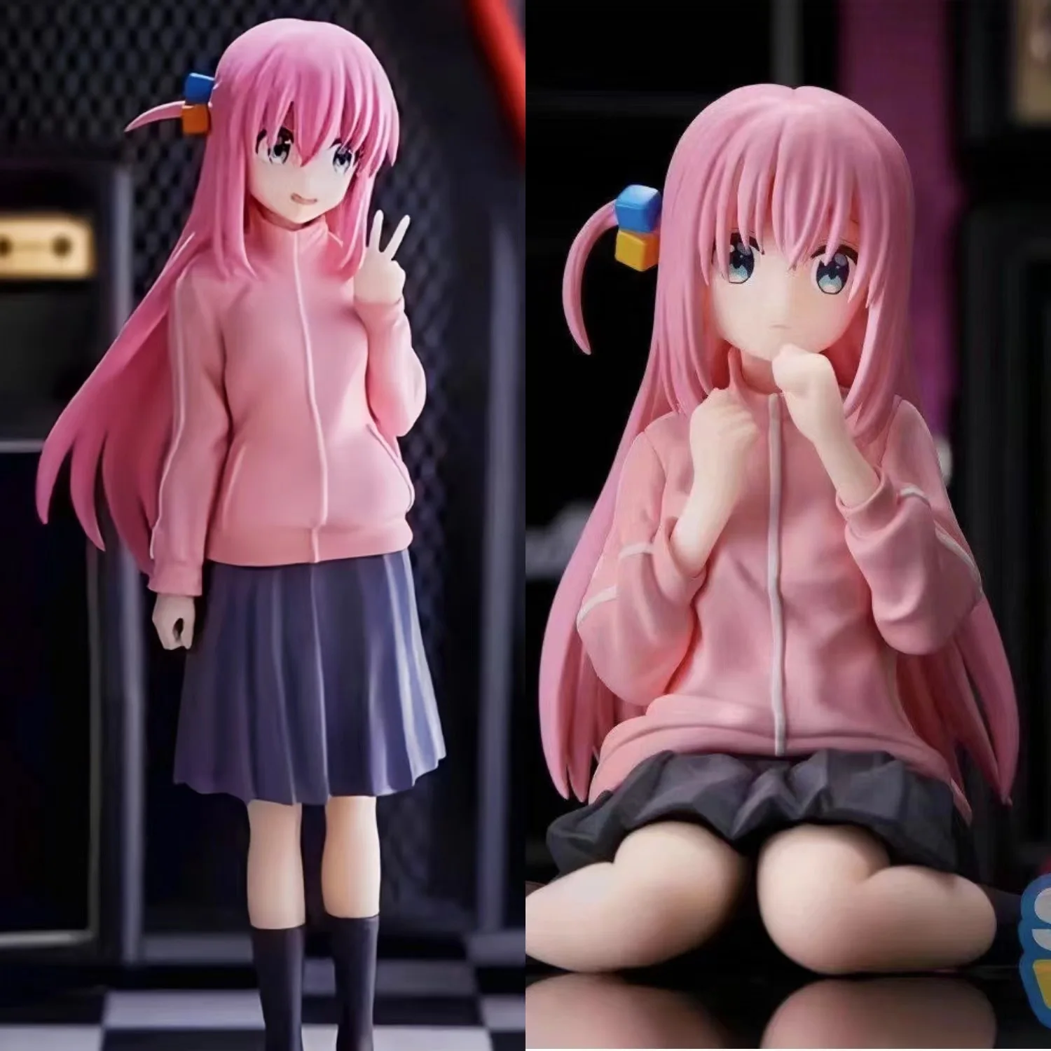 

BOCCHI THE ROCK! Anime Figure Gotoh Hitori Action Figure Guitarist Girl Figure Desktop×Decorate Collections Model Doll Toys