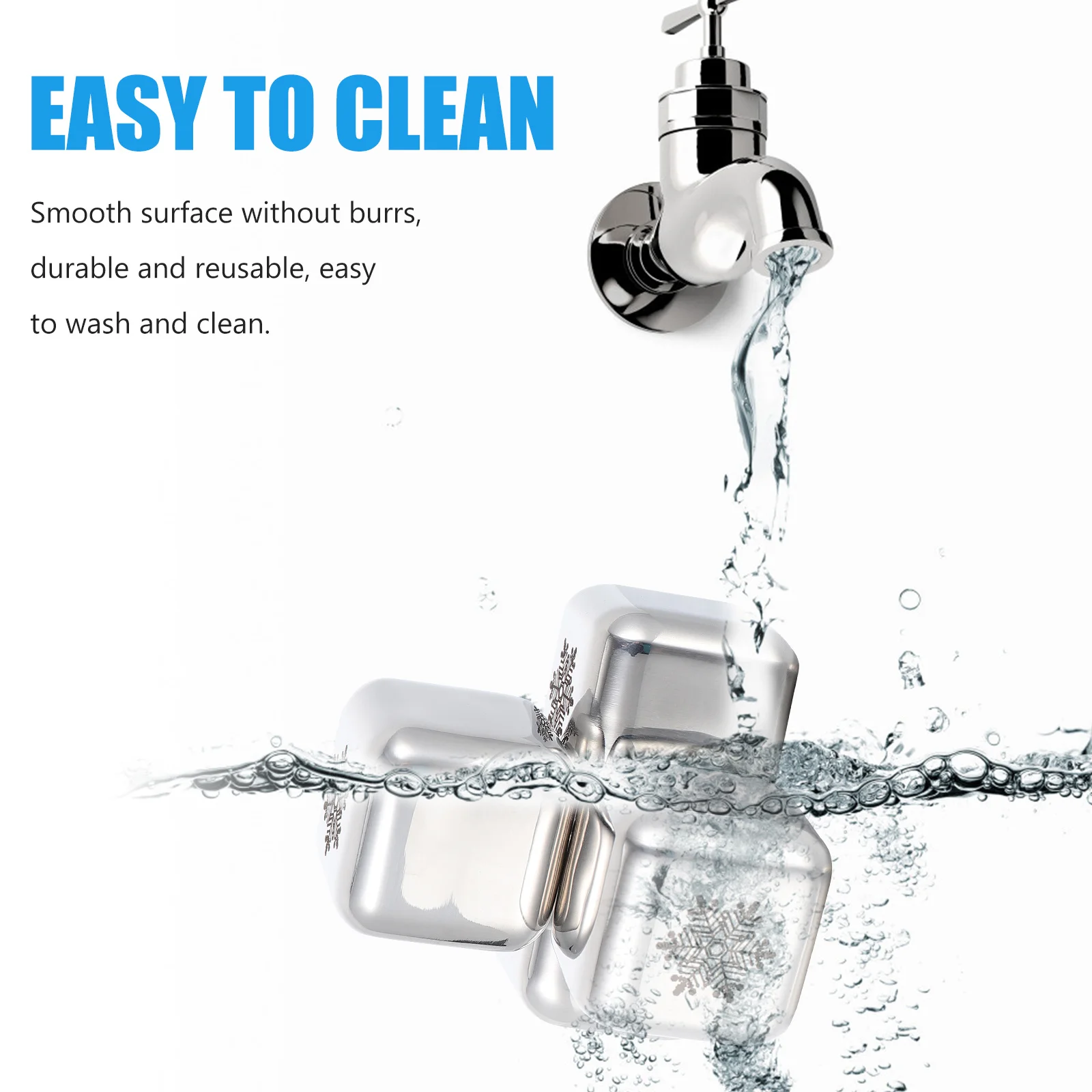 

1 комплект, кубики льда из нержавеющей стали, охладитель для виски, многоразовые охлаждающие камни для напитков для домашнего офиса, бара, кафе