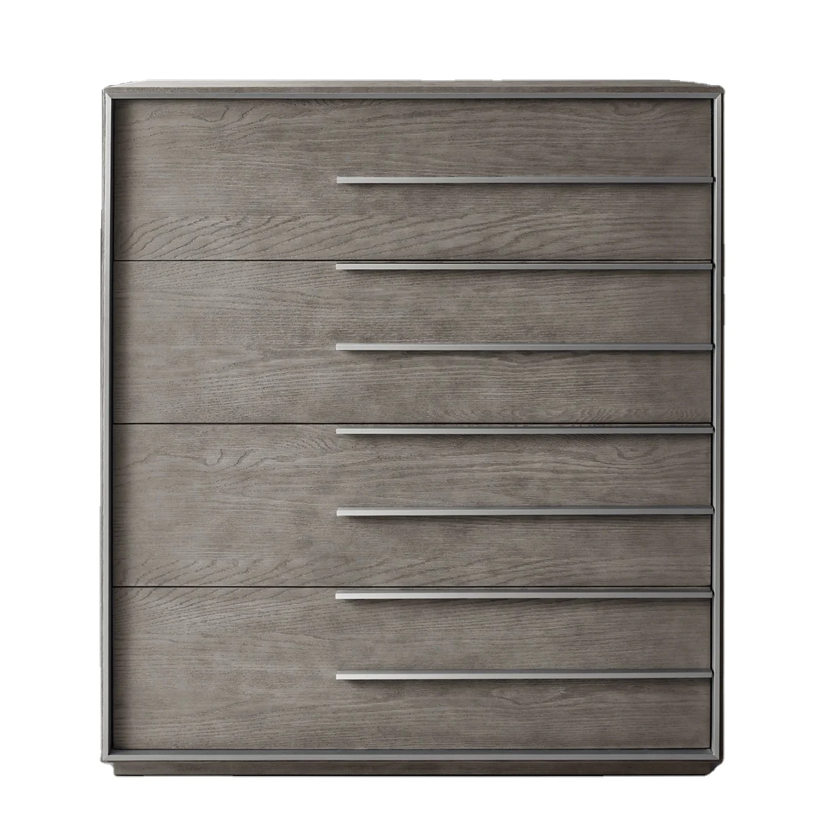 

Modern Home Furniture Bedroom Furniture Bedroom Set Metal Decoration Design Sense 4-Drawer Wood Dressers