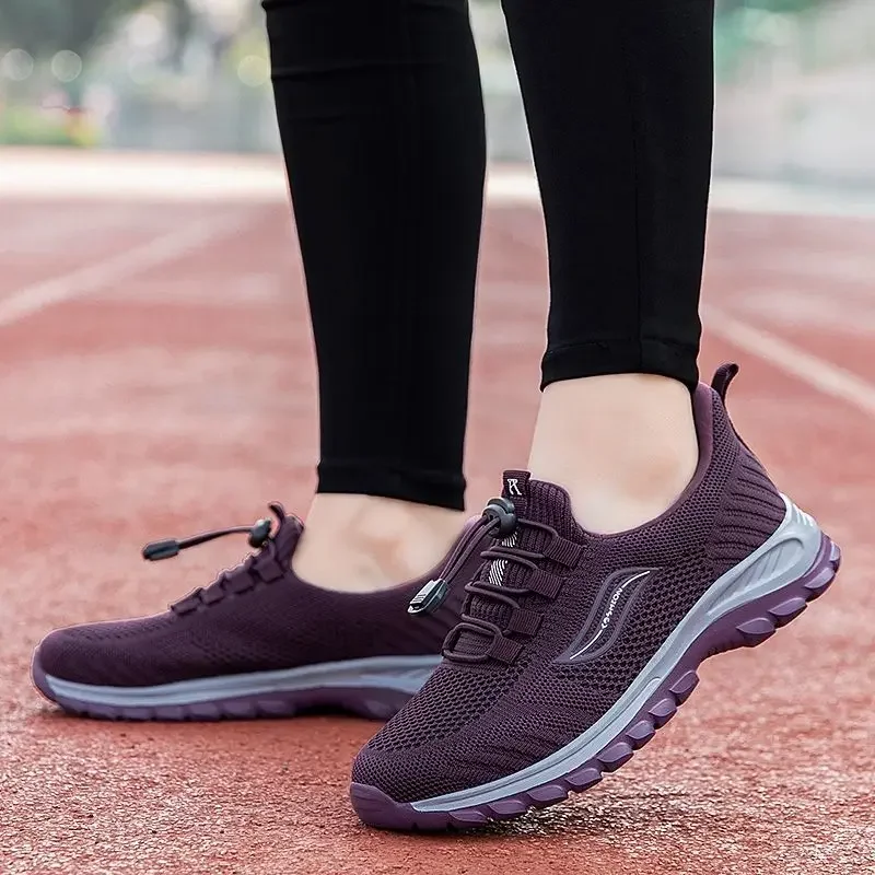 Tendencias 2025, zapatos deportivos ligeros de malla originales transpirables para mujer, rutina diaria, alta calidad, baratos, para caminar, nuevos calzado para mujer
