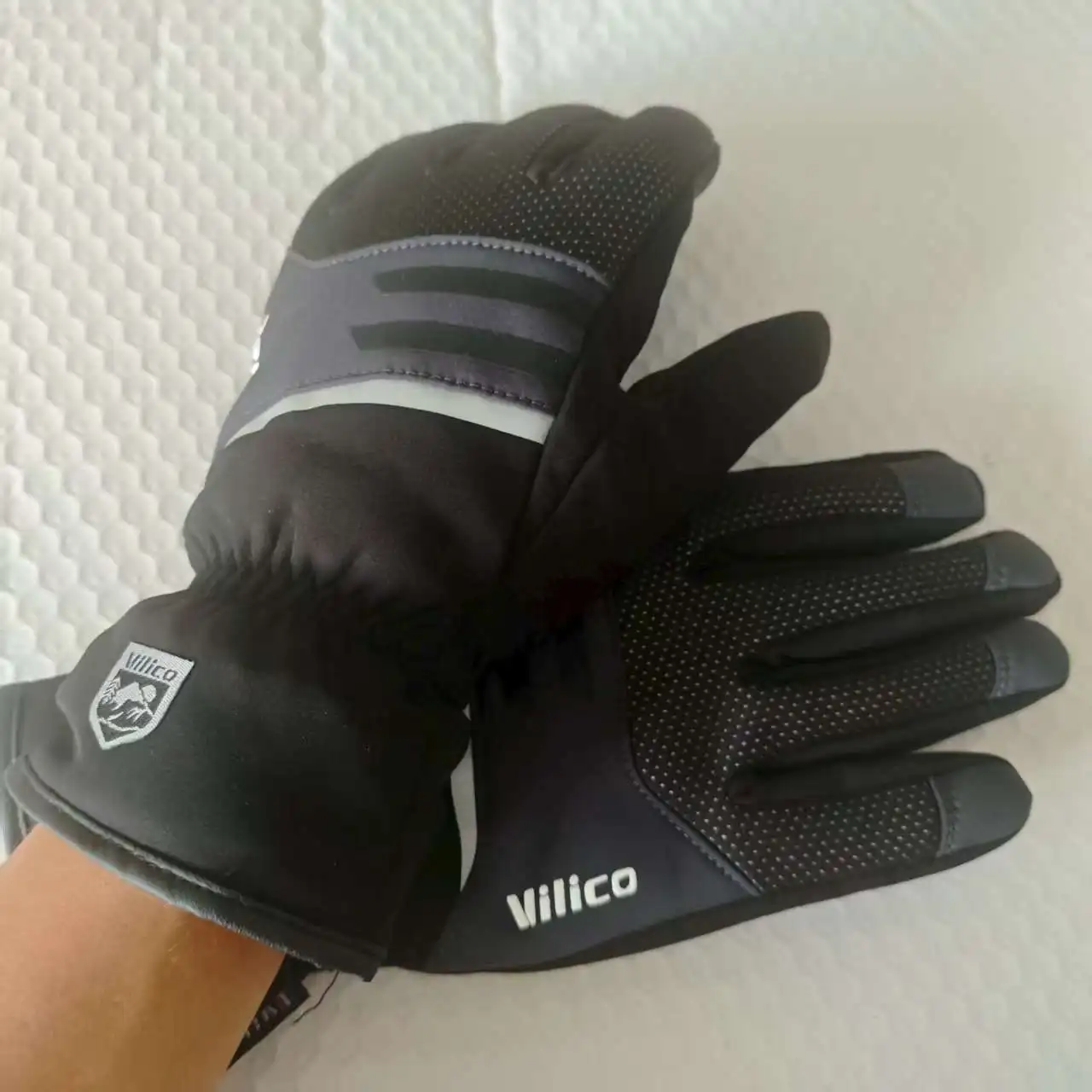 

Мужские зимние теплые водонепроницаемые велосипедные перчатки для спорта на открытом воздухе, бега, мотоцикла, лыж, флисовые перчатки с сенсорным экраном, нескользящие полные пальцы