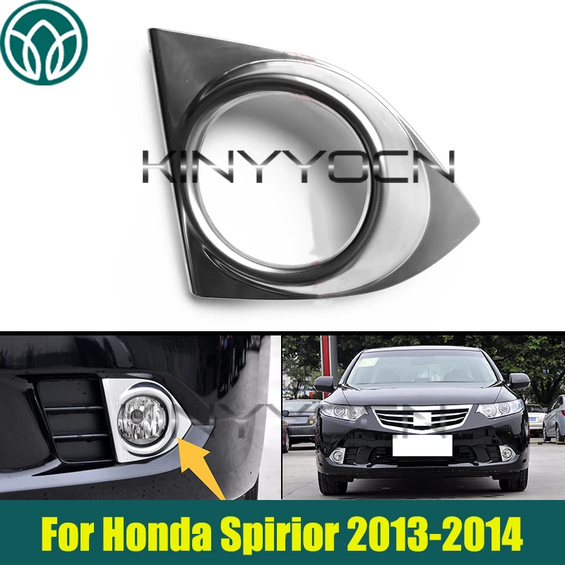 

For Honda Spirior 2013-2014 Front Bumper Fog Light Grille Foglamp Cover Grilles Chrome Trims Replacement