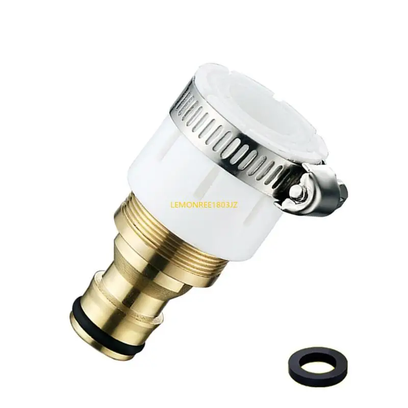 N58C Multipurpose Brass Materials Faucet Hose Adapters for Multiple Threaded Taps Easy Installation Designs Daily Use