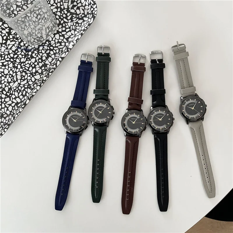 Black Technology Watch Male Junior High School Student Personality Creative Transparent Cutout Non-Mechanical Quartz Watch