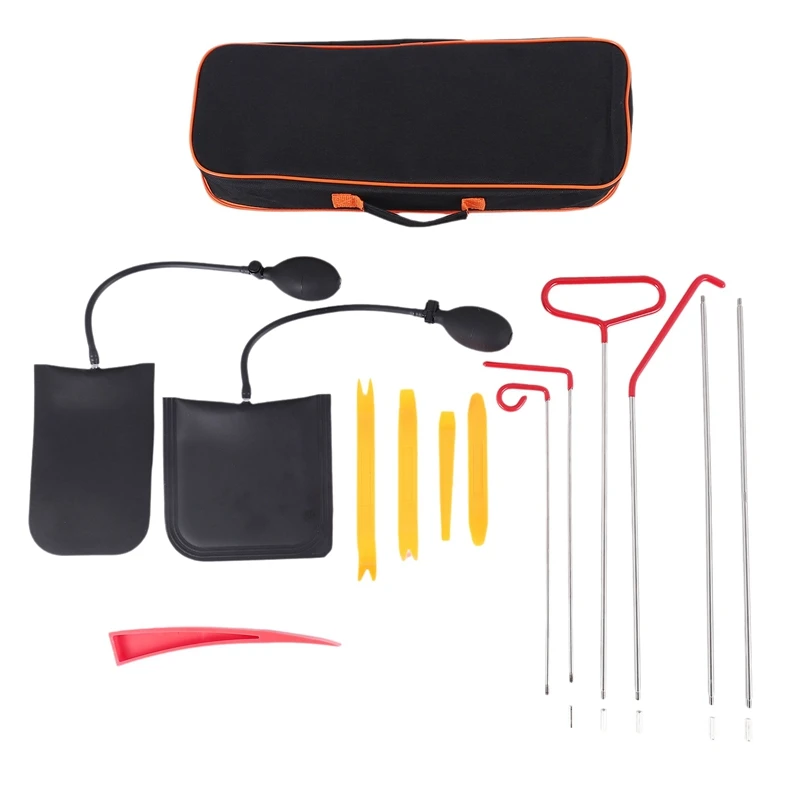 

14Pcs Car Door Open Unlock Tool Kit Lock Out Emergency Wedges Air Pump Universal Emergency Kit For Vehicles