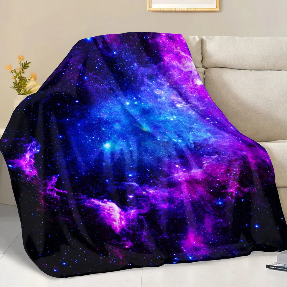 Solar System Planet Space Throw Blanket for Dorm Office Rest Bedroom Break Birthday Anniversary Cosmic Hobby Tribute