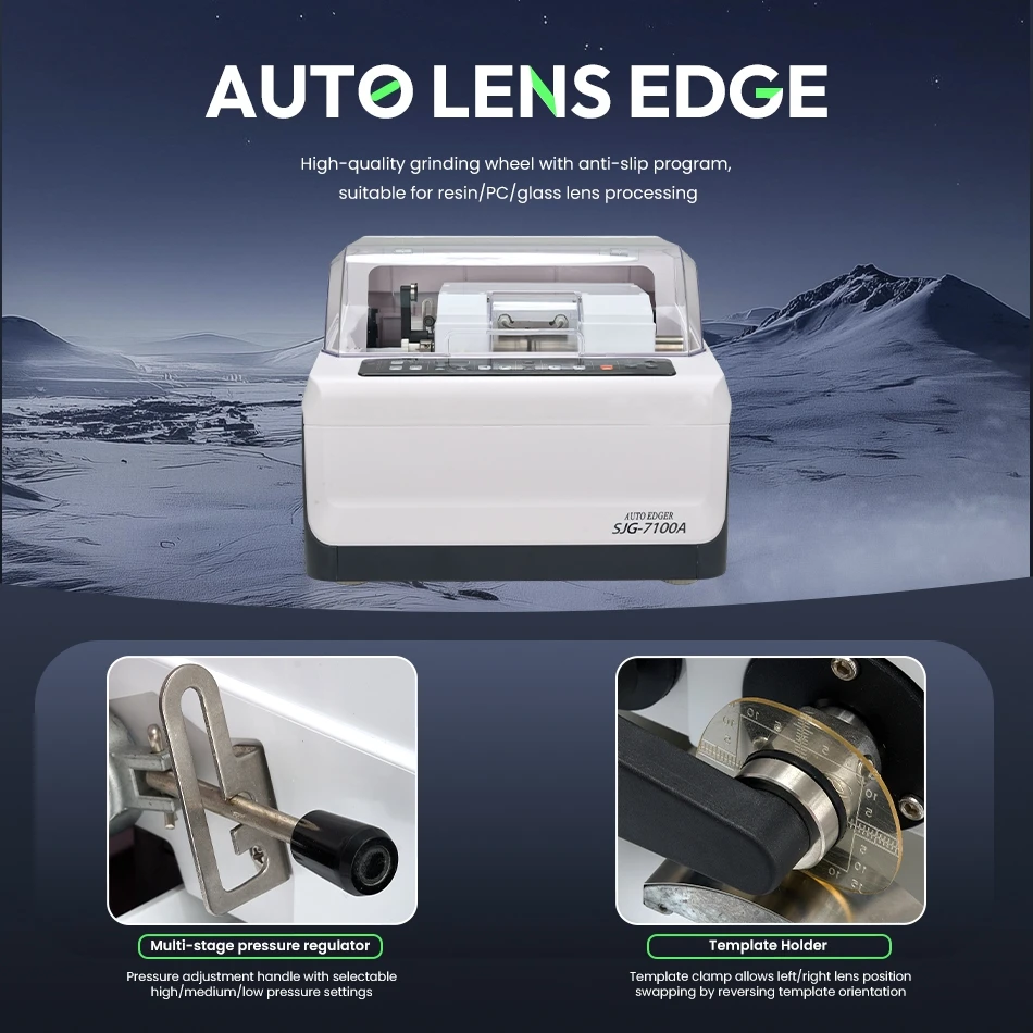 AIST  Auto Lens Edger Grinder Cutter Glass Polishing Beveller For PC CR MR Glasses Optical Automatic Cutting Machine