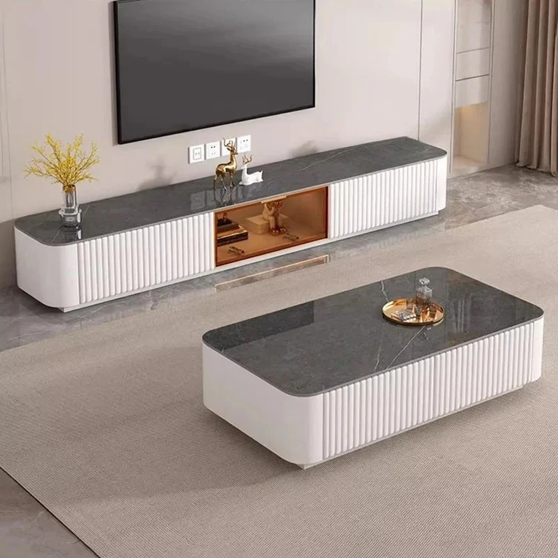 Solid wood TV cabinet living room household small apartment storage simple modern floor cabinet