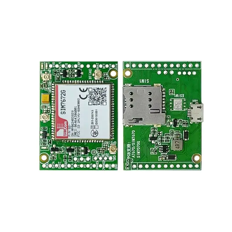 SIMCOM SIM7672G SIM7672G-MNGV Double-row needle Core Board 4G LTE CAT1 Module Support GNSS Global band Modem Board with Antenna
