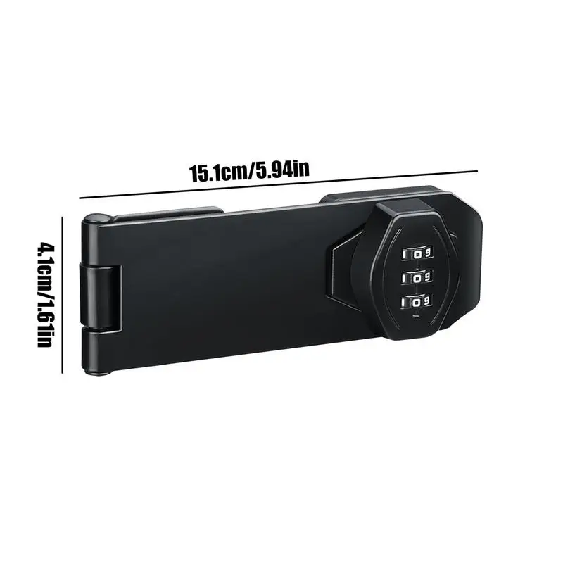 قفل مركب لأبواب الخزانة ، غلق بباب الخزانة ، سبيكة الزنك المنزلية ، بدون مفتاح ، 3 أرقام ، المطبخ