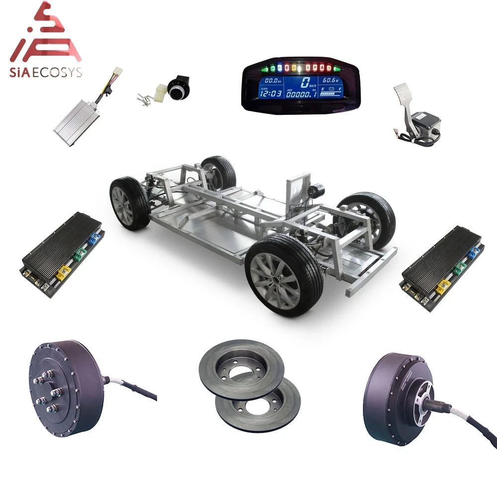 

QS Motor 8000W 273 96V 115kph 72V 95kph 48V 67kph 2wd BLDC brushless electric car hub motor conversion kits with APT96600 motor