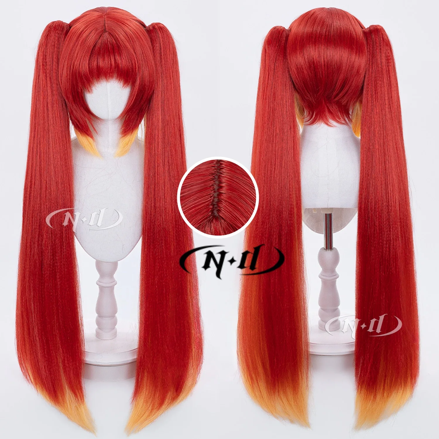 ND Brand Angela Classic Honor of Kings Cosplay Wigs Hair Hairpiece for Comic-con Cosplayer Halloween Costume Party Theme