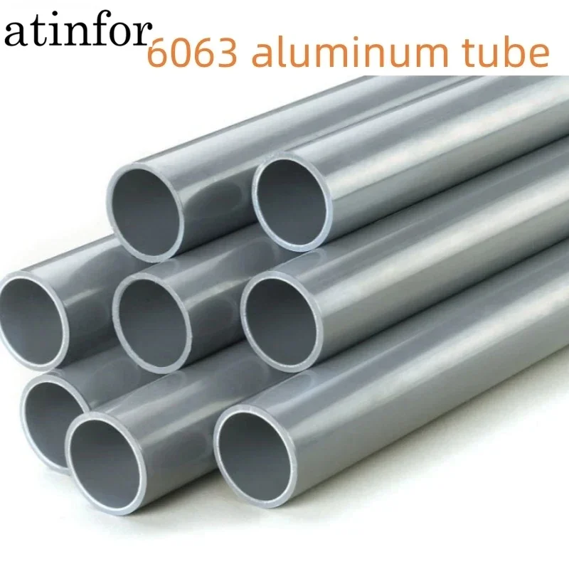 atinfor 1pc/1m 6063 hollow aluminum round tube 4/5/6/8/10/12/16/20mm