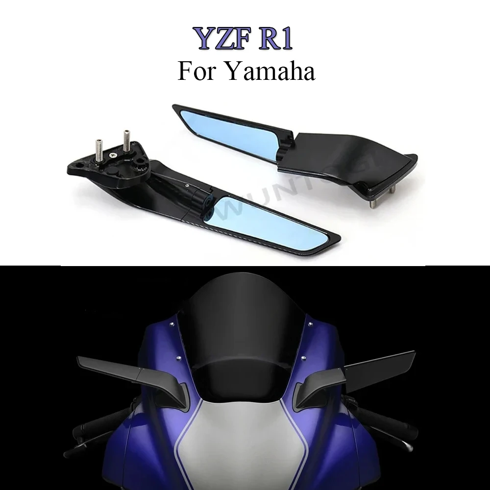 

For Yamaha YZF R1 2020-2023 NEW Motorcycle Mirror YZF R6 2020-2021 Modified Wind Wing Stealth Mirror Sports Winglets Mirror Kits