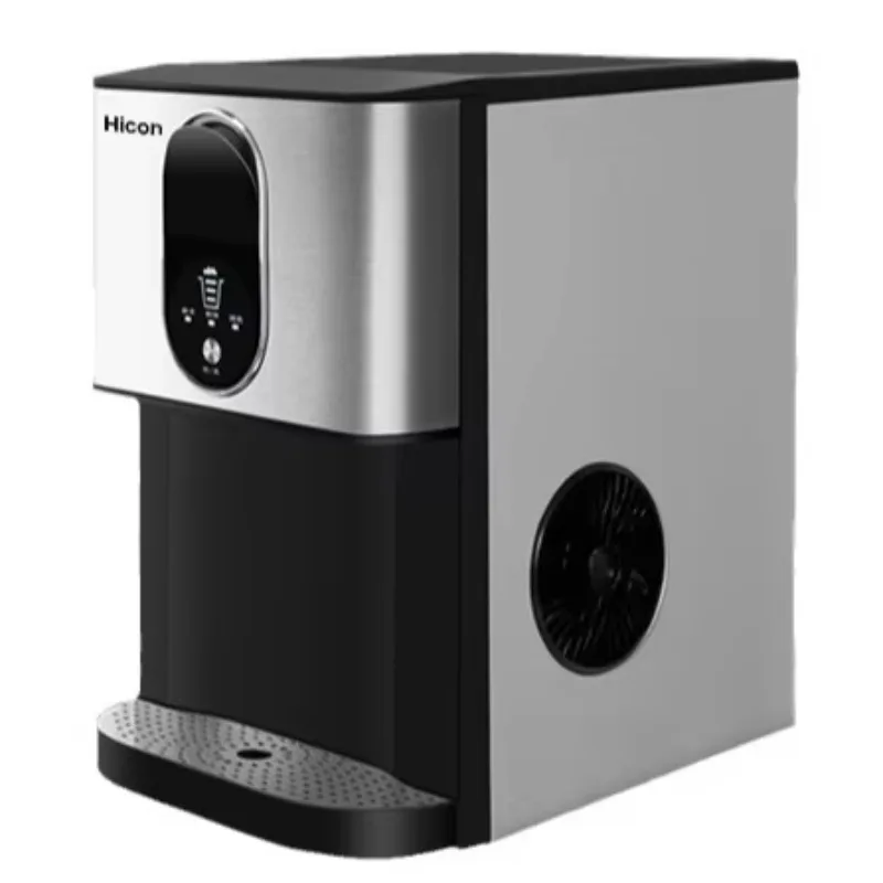 

【Hot】Electric Household Stainless Steel Touchpad Control Small Desktop Ice Maker 30kg Capacity Continuous Ice Making Machine