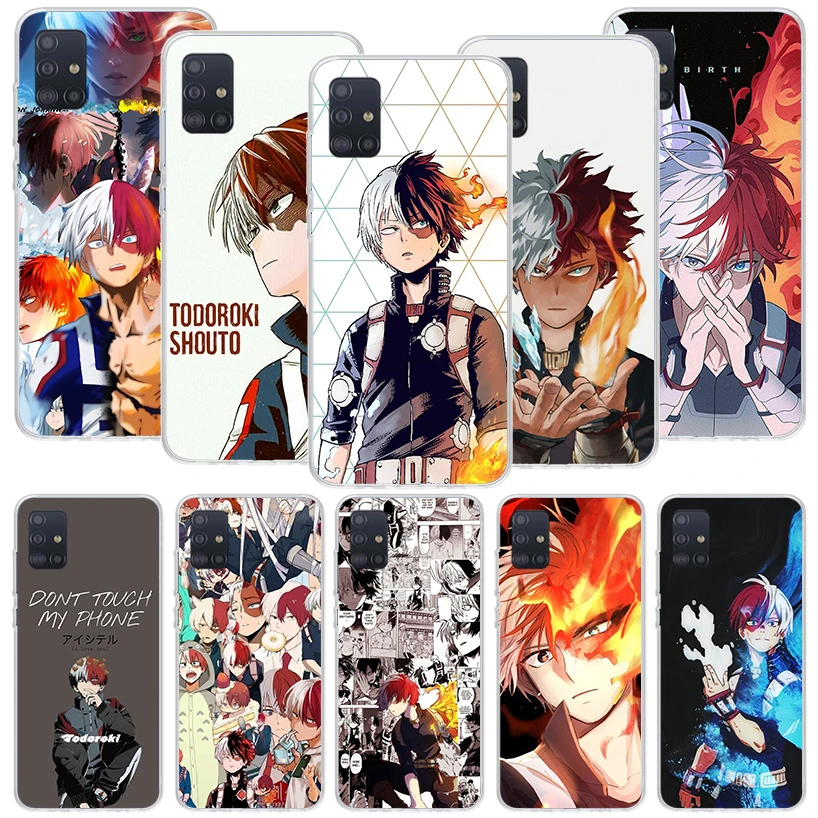 My Hero MHA Todoroki Shoto Phone Case For Samsung Galaxy A51 A71 A41 A31 A21S A11 A01 A70 A50 A40 A30S A20E A20S A10S A6 A7 A8 A