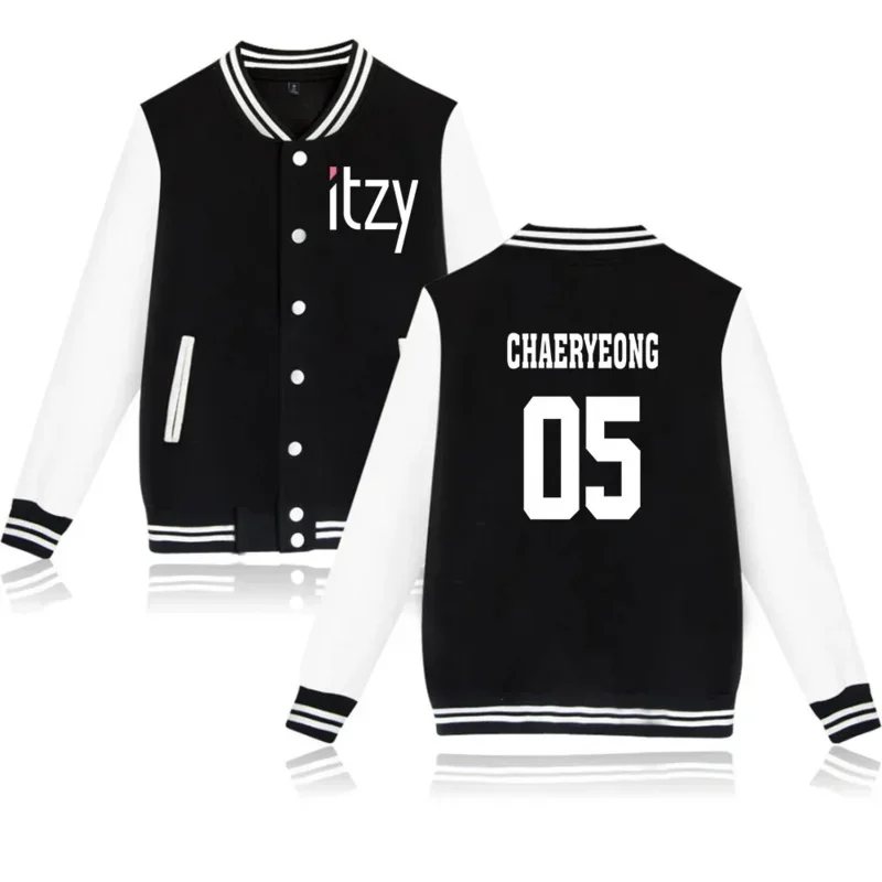 K KPOP ITZY Album Hoodies Sweatshirt CHAERYEONG YUNA RYUJIN LIA YEJI Baseball Women Bomber Jacket K-POP Clothes MN9