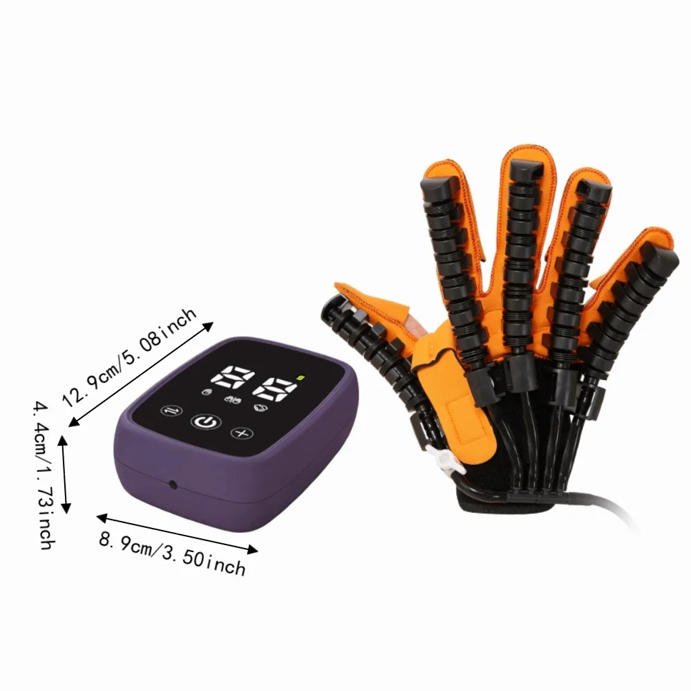 Five-Finger Rehabilitation Robot Gloves Self-Assisted Portable Finger Trainer Heated Adjustable Resistance