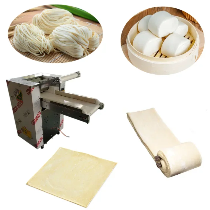 Canada dough roller sheeter kneader pizza dough press machine automatic rolling bread pastry dough kneading machine for bakery