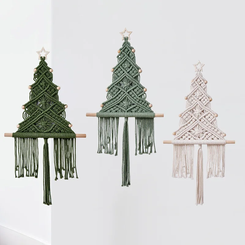 

Новый креативный гобелен ручной работы «Рождественская елка» в стиле минимализм, украшение для дома и гостиной, подвеска