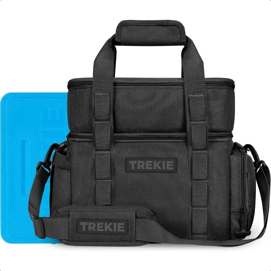 

Lunch Bag with Large Ice Pack Insulated Lunch Box for Men Women Adults Tactical Lunchbox Soft Thermal Cooler for Work Travel Be