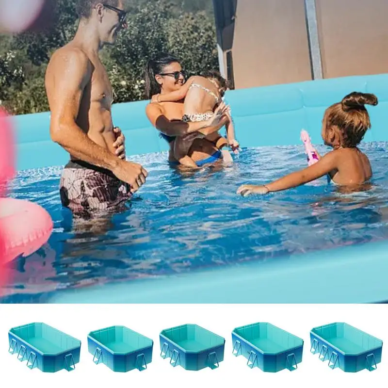 Non-Inflatable Kids' And Adults' Outdoor Swimming Pool Hard Plastic Shell, Kiddie Pool For Backyard Cats Dogs Pools