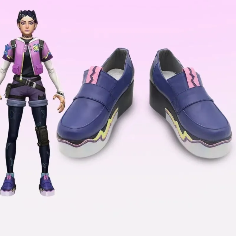 

Clove Shoes Cosplay Anime Game Valorant Clove Shoe