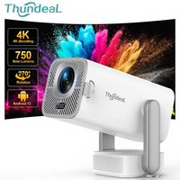 ThundeaL New 4K Full HD Projector TD80 Pro Android WiFi 3D Home Theater TD80Pro 3D Video Portable Beam Mini Projector PK TD80W
