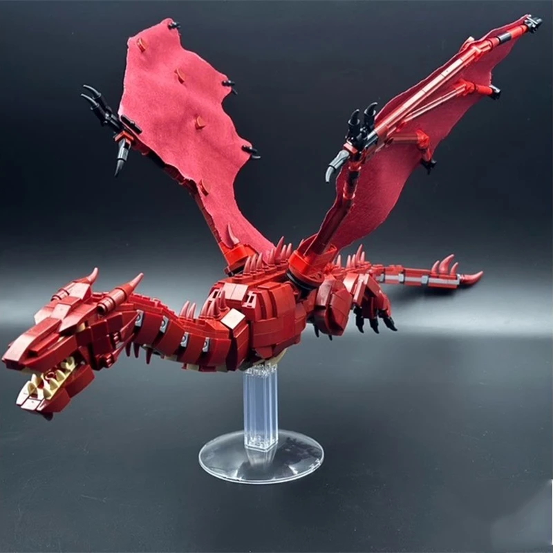 806 pçs senhoras dos anéis saga smaug dragão modelo detalhado moc diy educação blocos de construção brinquedos aniversário presente para fãs loteres