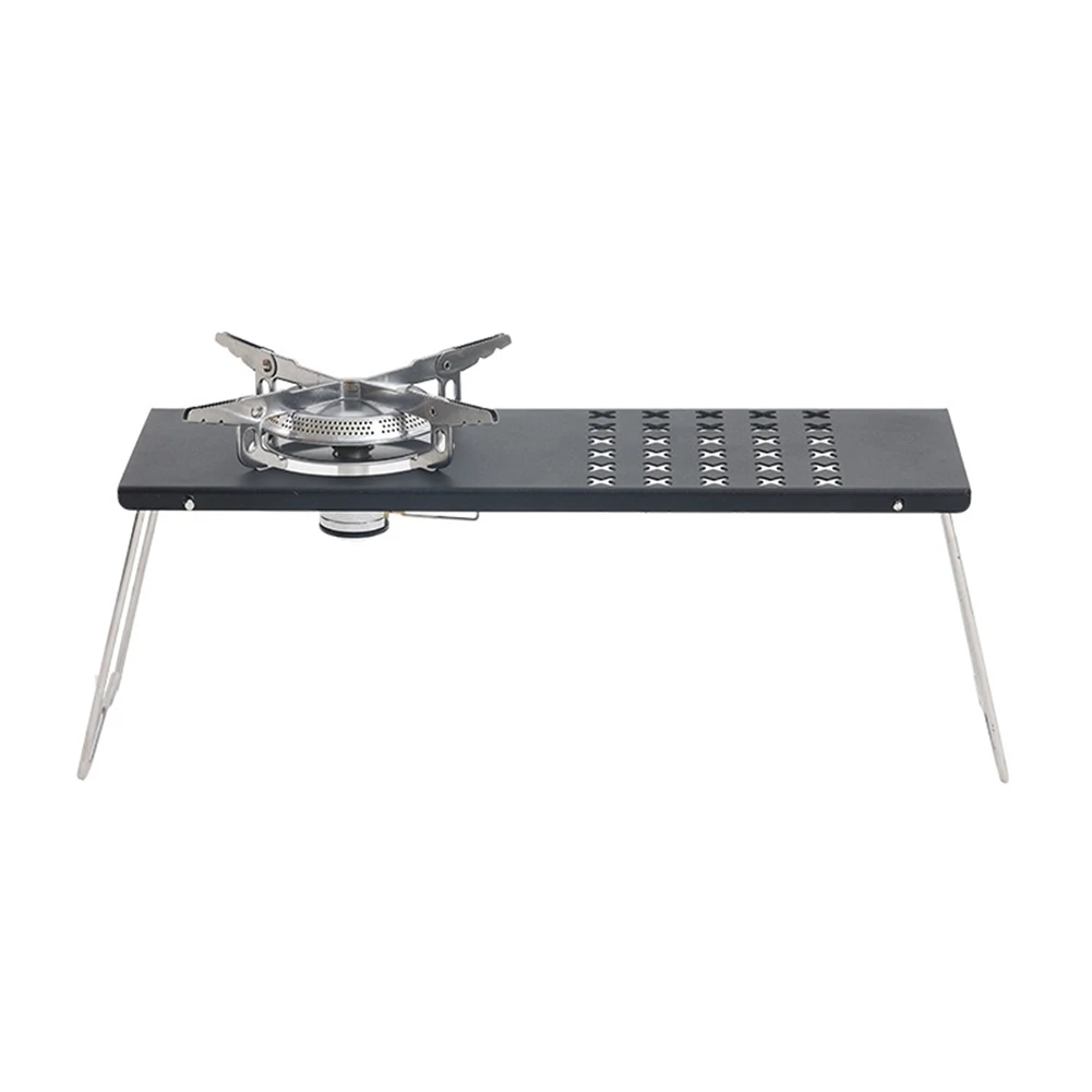 

Compact Folding Camping Stove Bbq Stove Folding Table Stove Aluminum Alloy Construction For Camping And Hiking