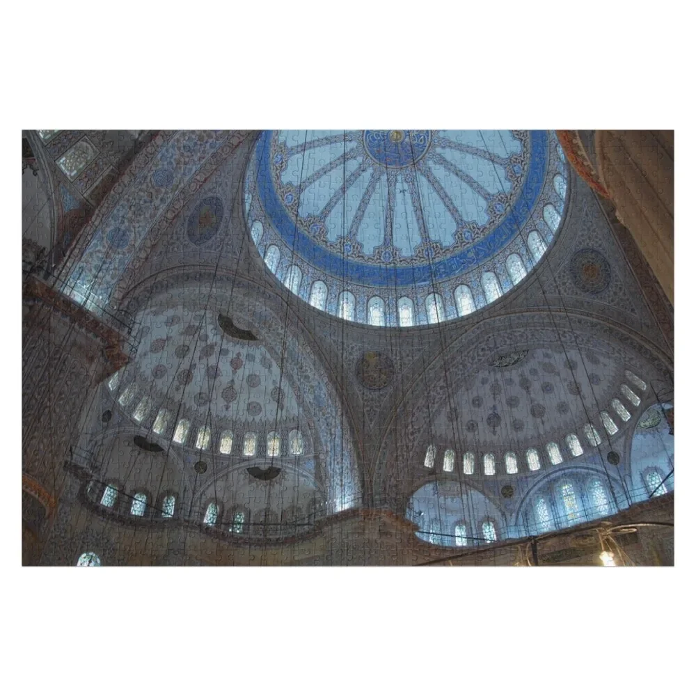 Blue Mosque Interior, Ottoman Architecture, Istanbul, Turkey Jigsaw Puzzle Iq Jigsaw Pieces Adults Puzzle