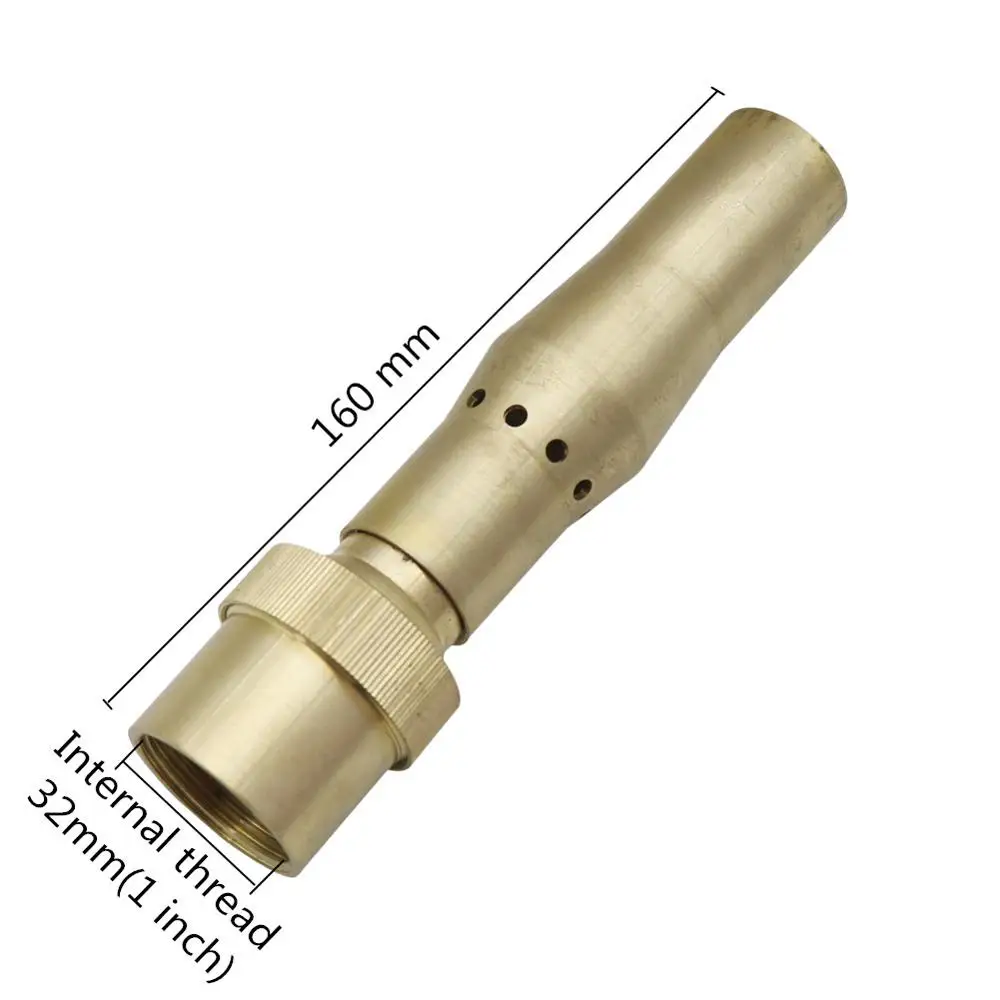 1 Inch Adjustable Brass Foam Bubbling Column Fountain Garden Pond Landscape Nozzles Ornamental Air-Blended Fountains