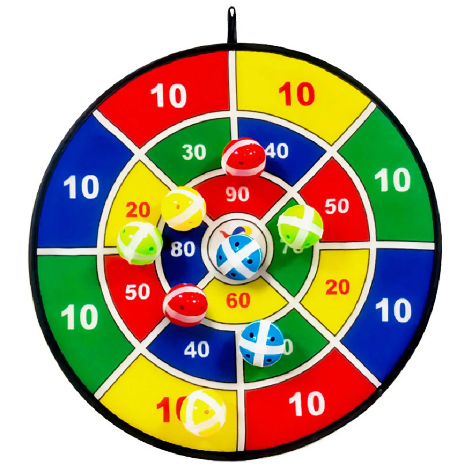 Interactive Indoor Sports Set: 12 Balls for Kids Sticky Ball Dartboard Game with Sucker Balls for Family Fun Parties