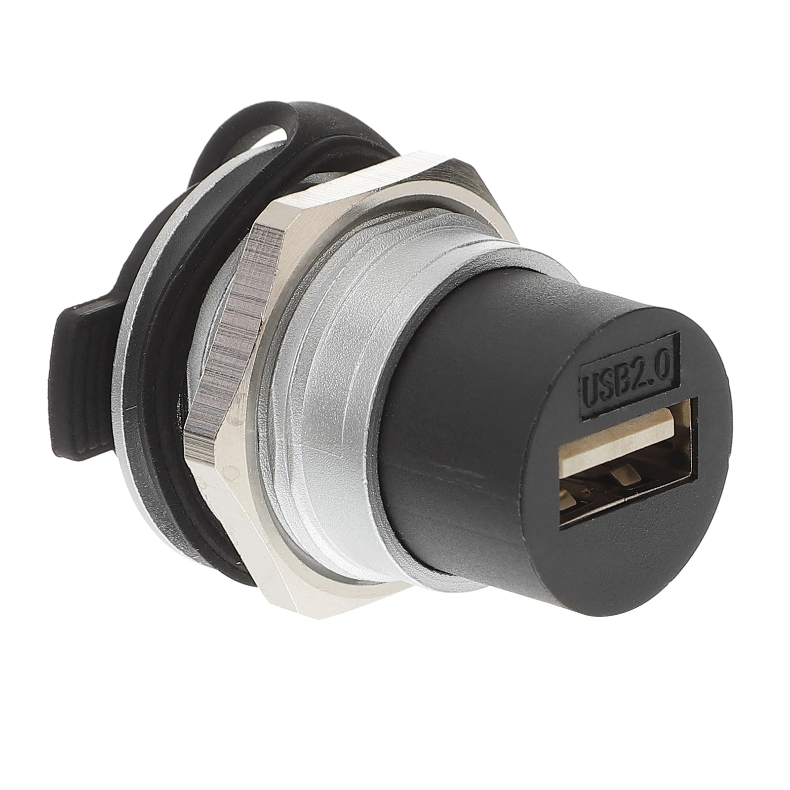 

USB Panel Mount Connector 2.0 Female to Female Bulkhead Coupler for External Hard Drive Laptop Desktop USB Extension No Tools