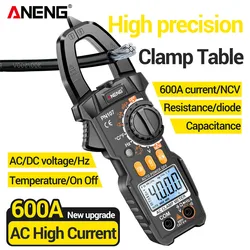 ANENG PN107 cyfrowy miernik cęgowy AC/DC napięcie test temperatury Multitester True RMS 4000 Count multimetr elektryczny narzędzie testowe