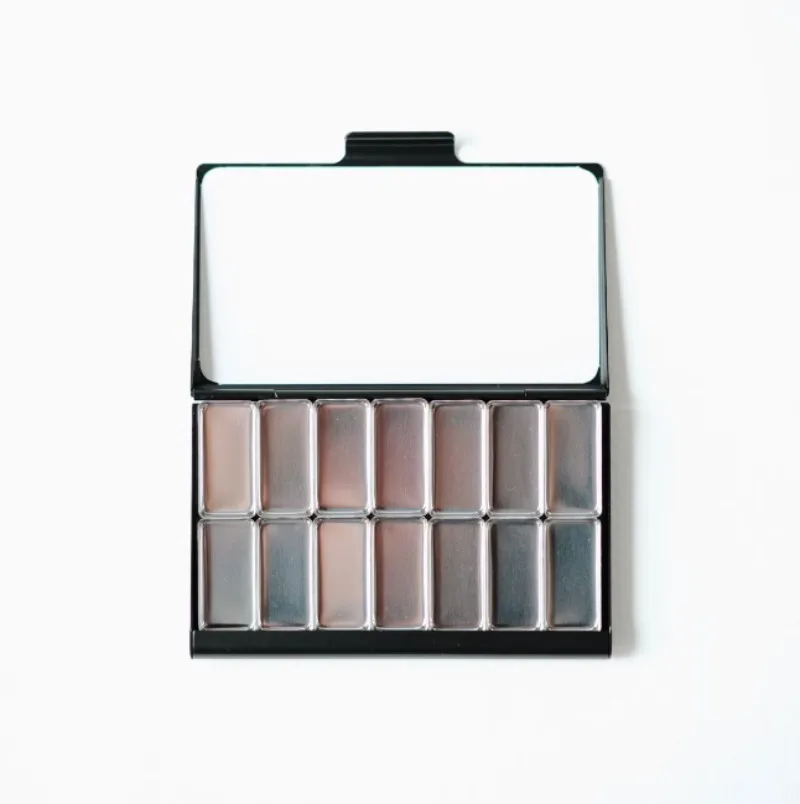 NONE TN Reise-Aquarellbox, tragbare Verpackung, Acuarela-Palette, magnetische Gitterkombination, Farbpalette, Malzubehör für Anfänger 3