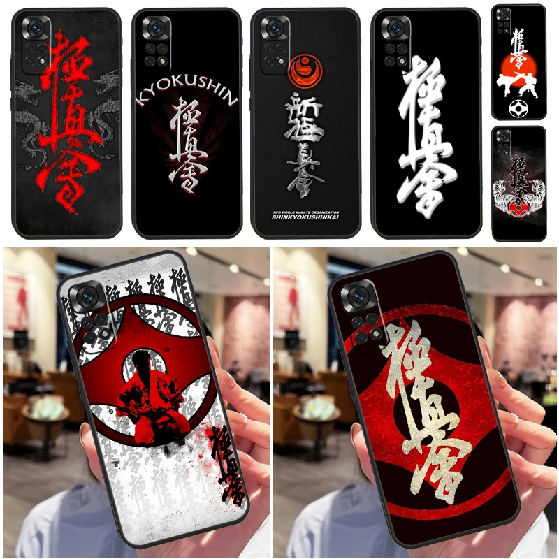 Oyama Kyokushin Karate Case For Redmi Note 12 Pro 8 9 10 11 Pro Note 9S 10S 11S 8T Redmi 10 12C 9C 10A 10C Cover