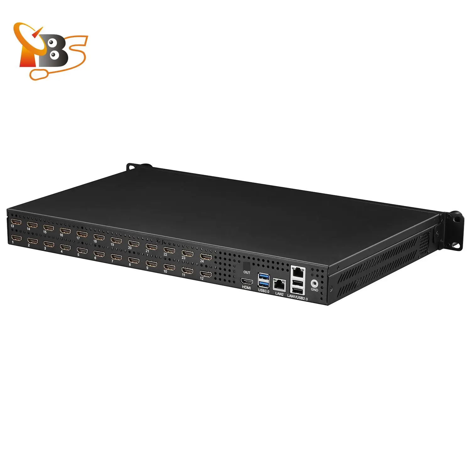 TBS2824 1U 24-قناة 4K H.265/H.264 HDMI جهاز تشفير الفيديو البث المباشر RTMP(S)/SRT/UDP/HTTP /HLS جهاز تشفير IPTV الاحترافي