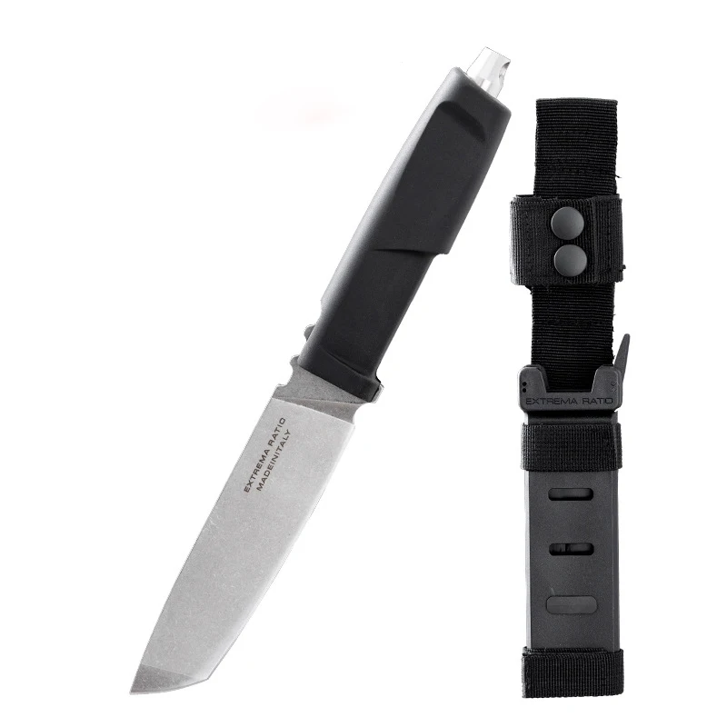 1pc,Outdoor camping knife, portable fruit knife, sharp tactical knife, cleaver, hunting knife, multi-function knife