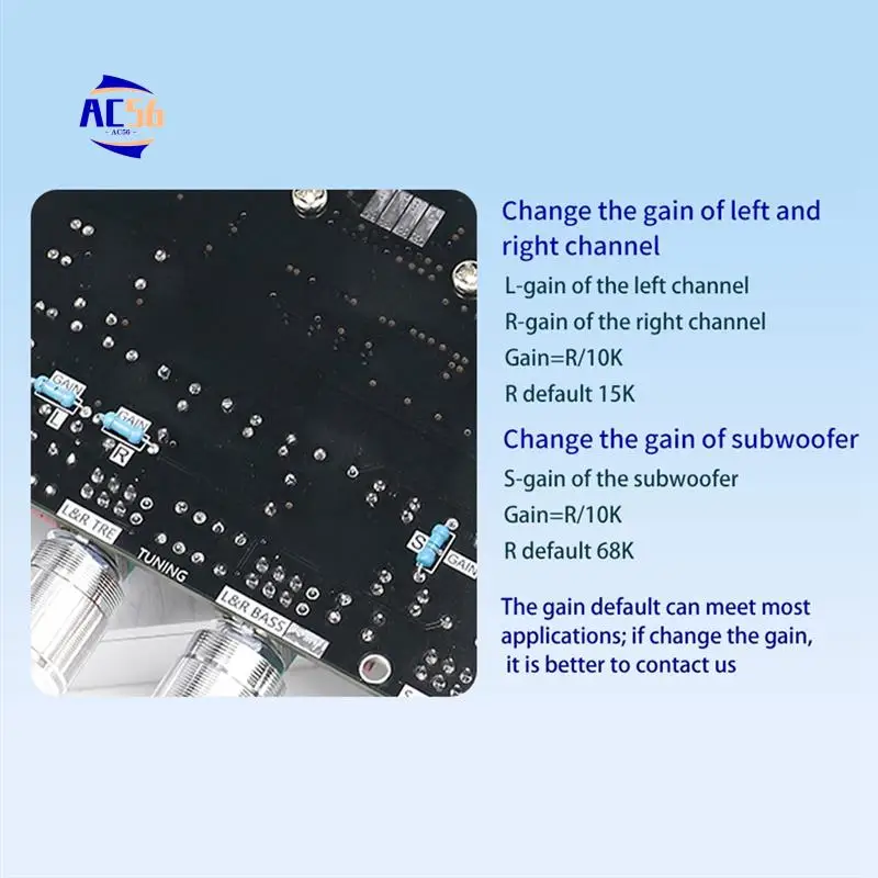 

AC56-Audio AS21HPHIFI Class 300W X 2+600W Stereo TPA3116 Bluetooth Digital Amplifier Board Module