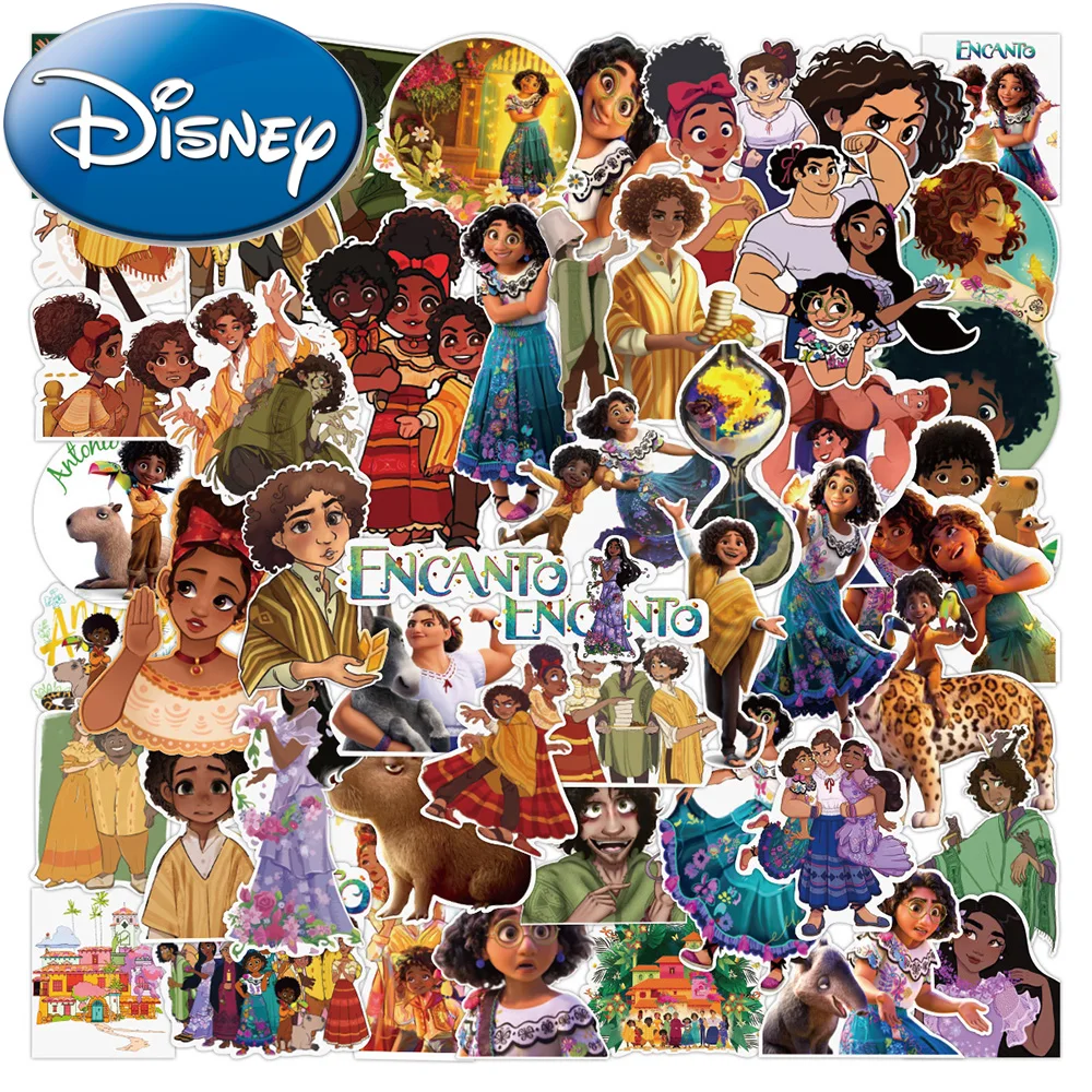 

10/30/50pcs Disney Anime Encanto Princess Stickers Aesthetic Graffiti Decal for Kids Laptop Luggage Car Skateboard Sticker Decor