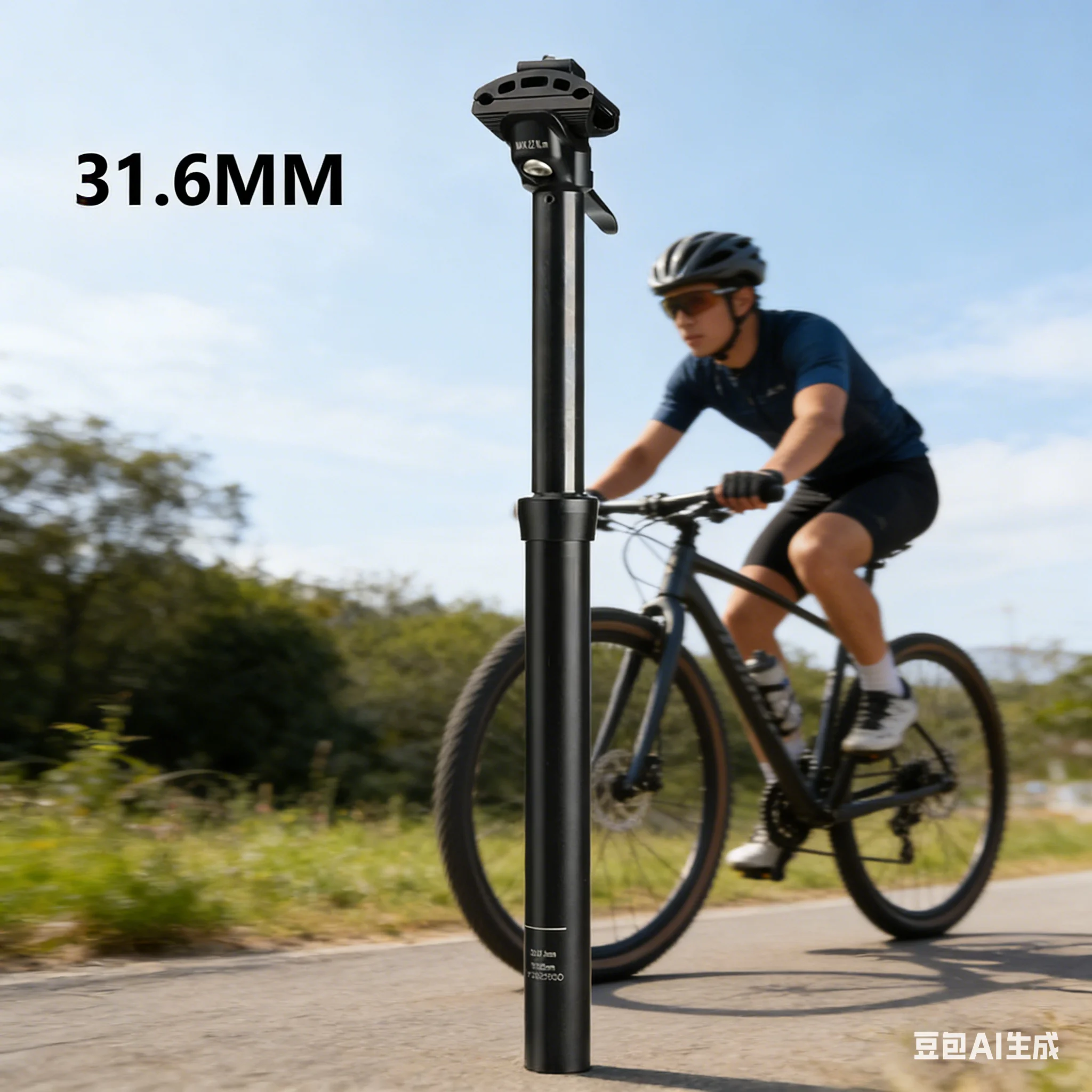 

Регулируемый гидравлический подседельный штырь для велосипеда из алюминиевого сплава, износостойкий, с ручным управлением, практичные комплектующие