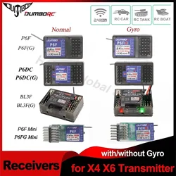 DUMBORC P6FG P6F P6DC X6DCG BL3F(G) 6CH 6 Channel Receivers Gyro for X6 X4 Transmitter Remote Controller RC Car Light Control