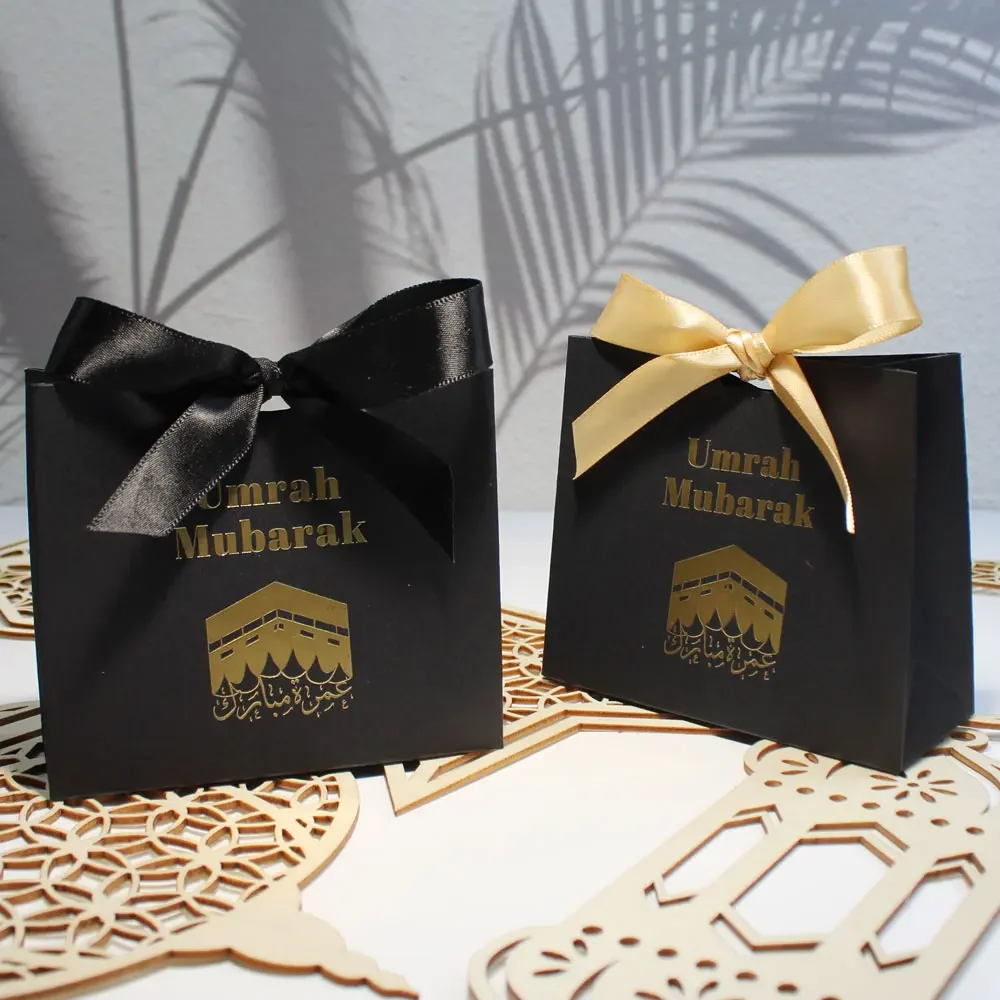 Umrah Mubarak Candy Boxes-Elegant Muslim Islamic Ramadan Kareem Iftar & Happy Eid al-Fitr Party Decor - Ideal Hajj Gift Presents