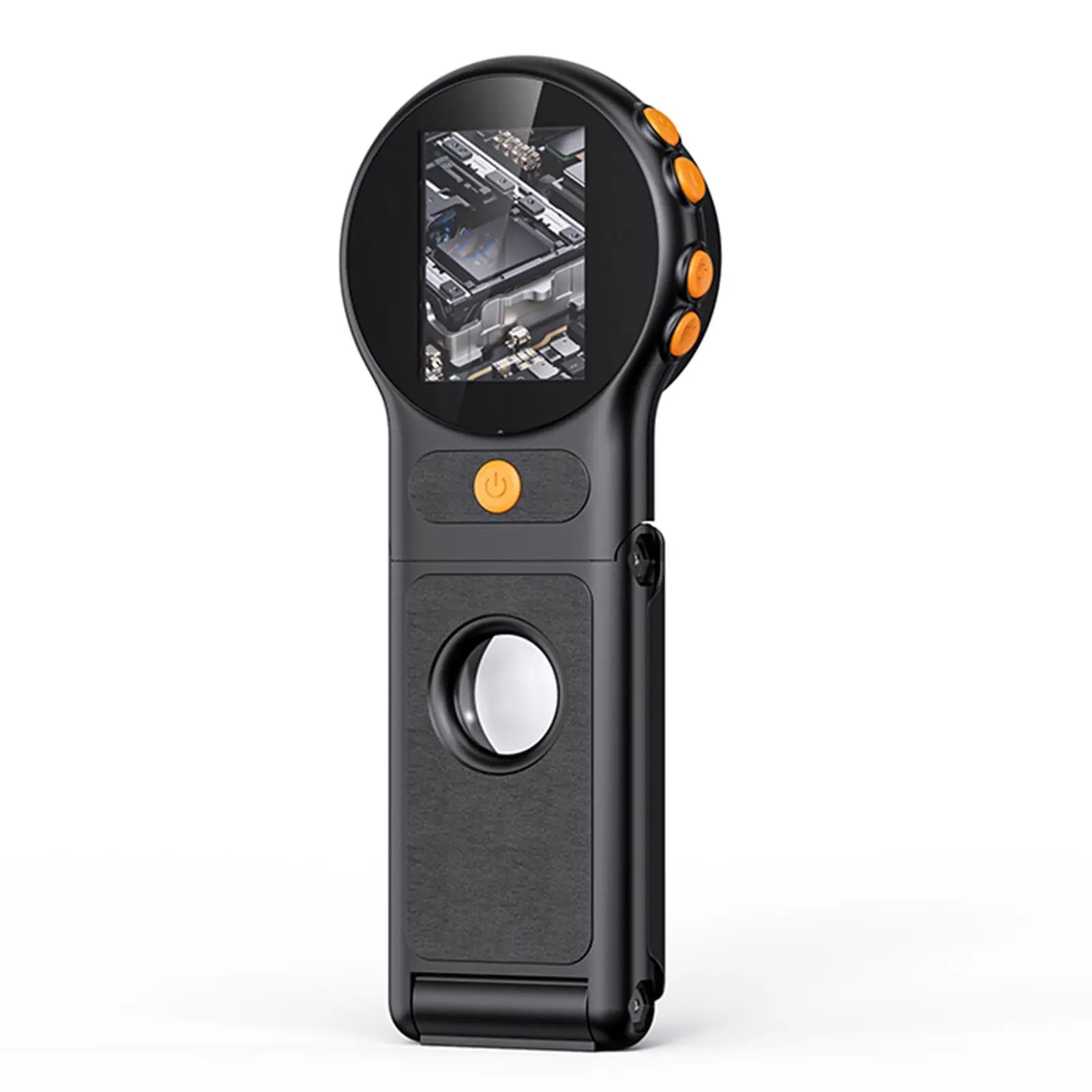 Autofocus 500X Digital Microscope with 8leds 2MP Coin Video Microscopes Foldable Magnifying Glass 2Inch for Electronics Repair