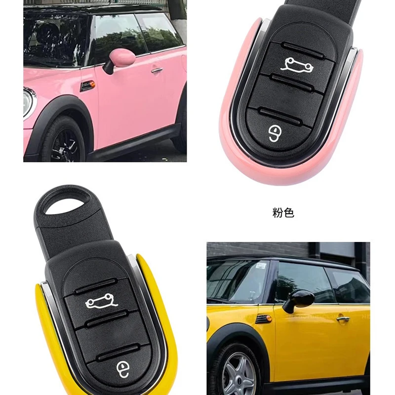 Metal Car Key Case Cover Protection Shell Remote Fob Holder For Mini Cooper F56 F55 F54 F57 F60 Clubman Countryman Accessories view 4