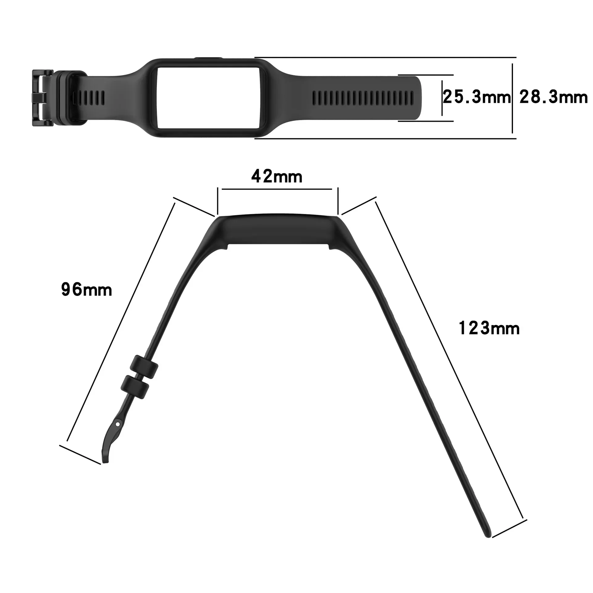 Cinturino in Silicone per Huawei Band 6 sostituzione Honor Band 6 cinturino sportivo antigoccia due in uno per custodia Huawei Band 6 Pro