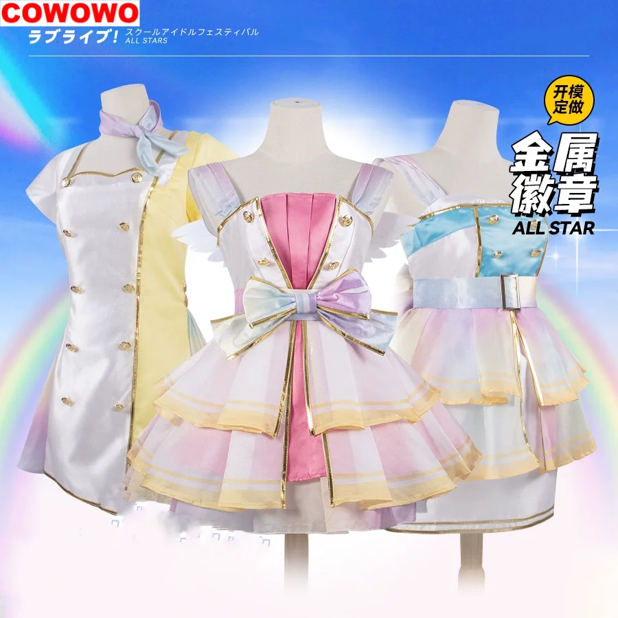 Lovelive Allstar Flight Attendant Suits Women Cosplay Costume Cos Game Anime Party Uniform Hallowen Play Role Clothes Clothing